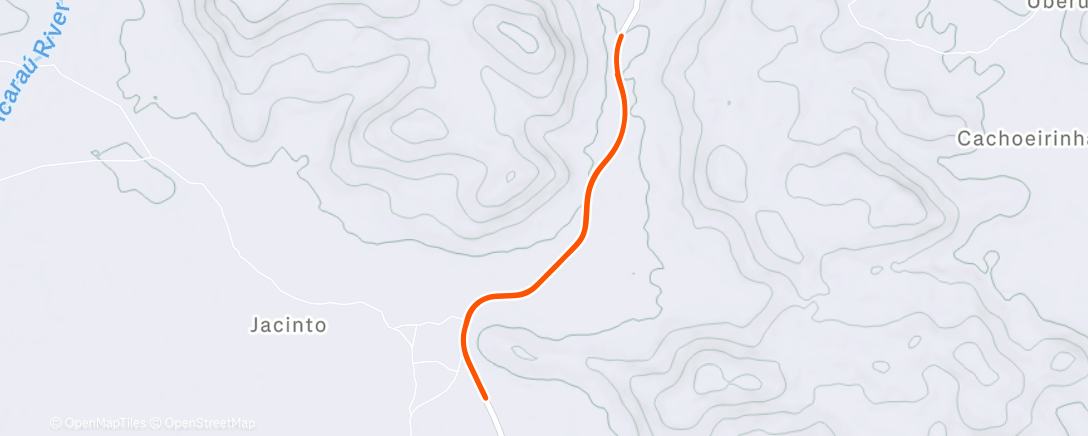 Map of the activity, Morning Run