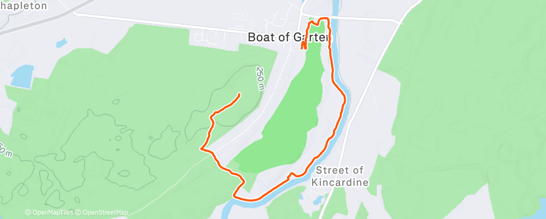 Map of the activity, Riverside Wander