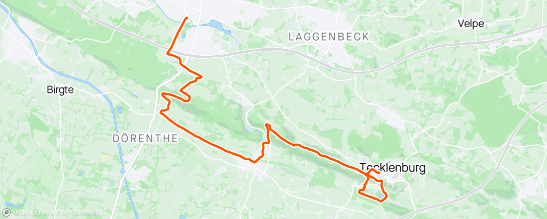 Map of the activity, Riesenbecker Sixdays 2/6