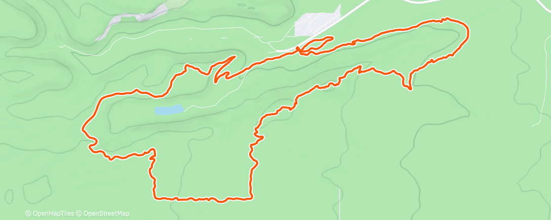 Map of the activity, Morning Trail Run