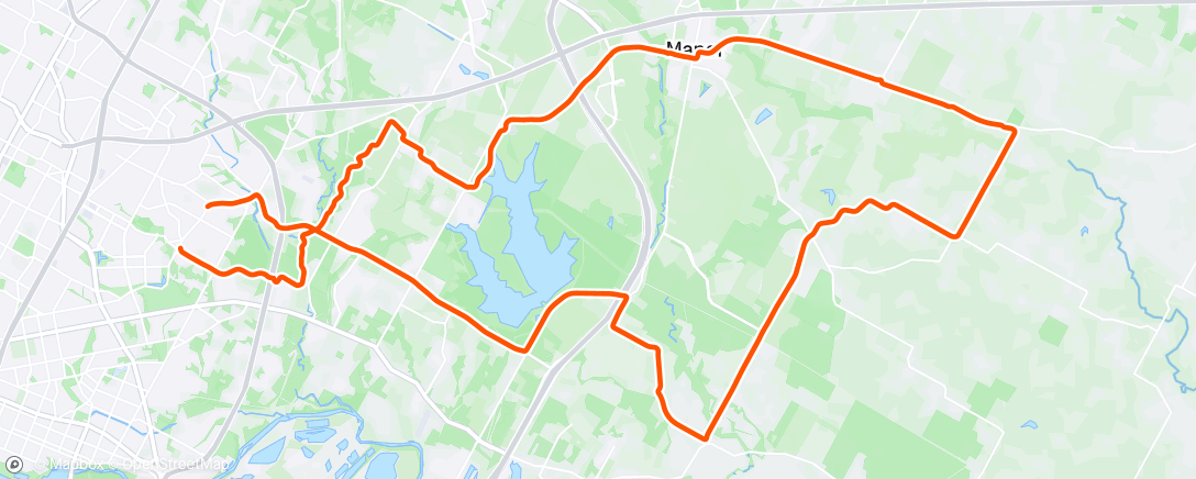 Map of the activity, Morning Ride