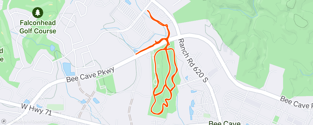 Map of the activity, Lunch Run
