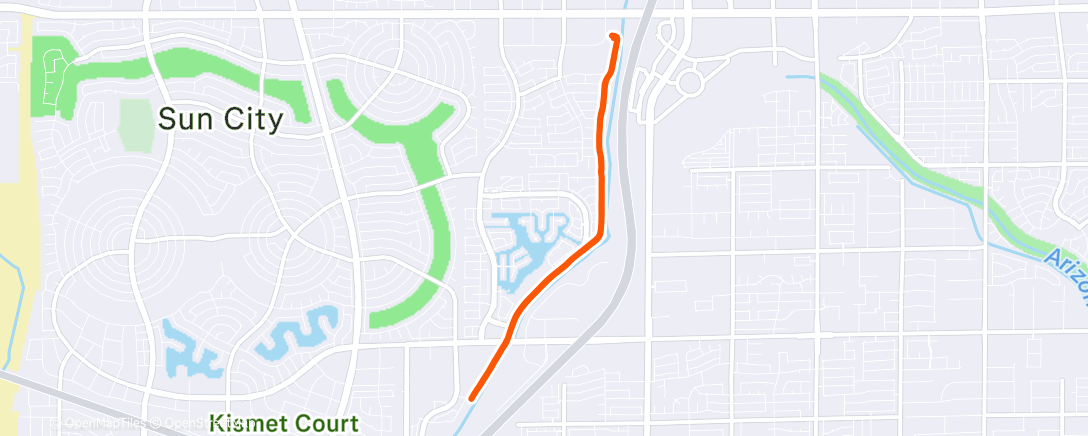 Map of the activity, Afternoon Walk