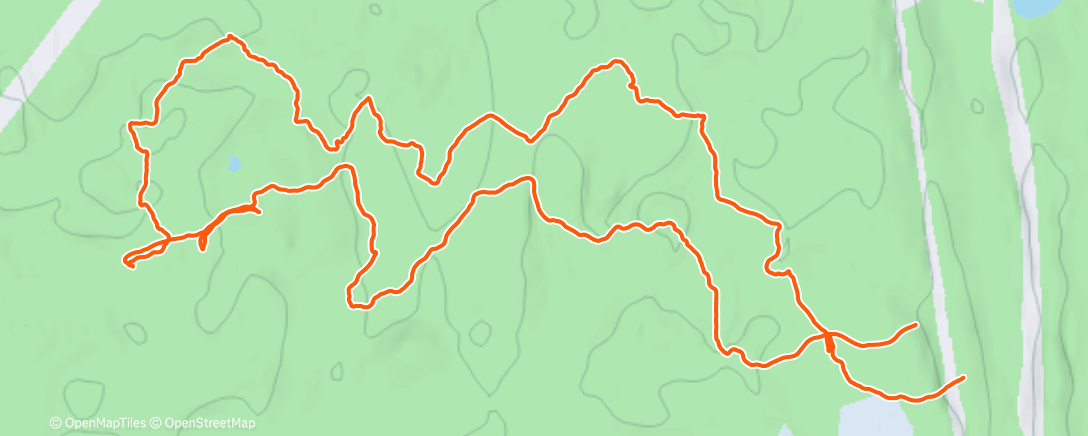 Map of the activity, Lunch Run