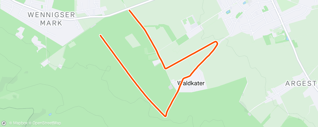 Map of the activity, Lauf am Morgen