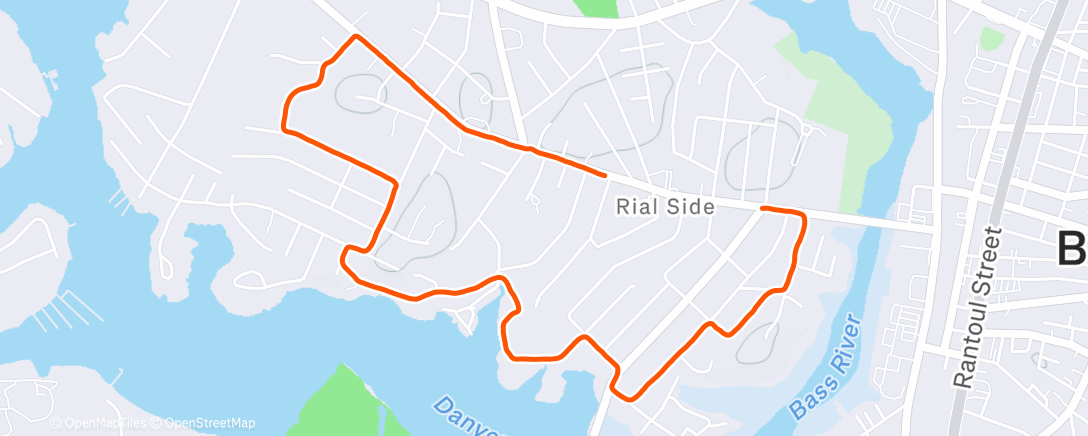 Map of the activity, Night Run