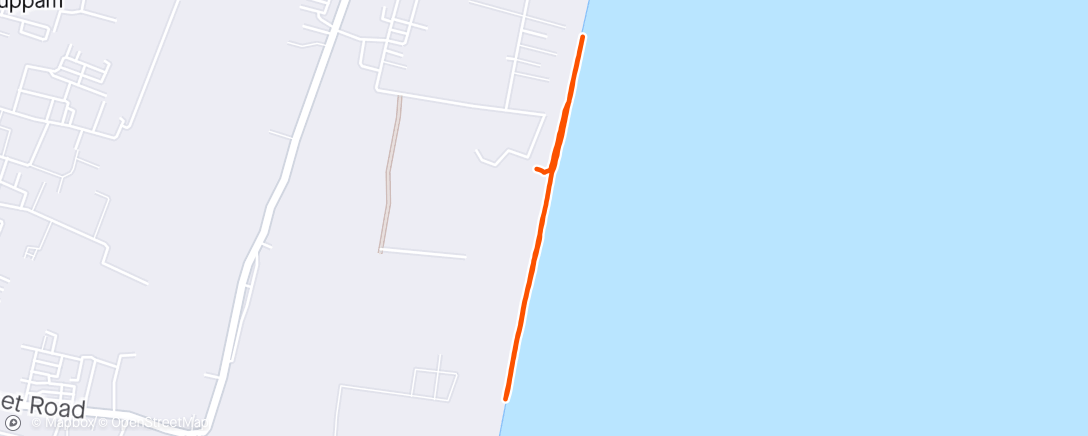 Map of the activity, ☁️ Beach Sand walk