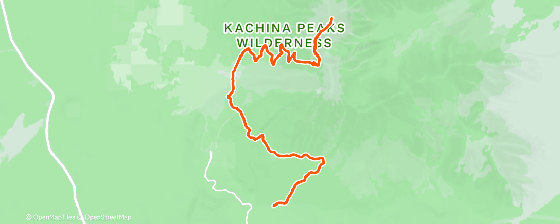 Map of the activity, Morning Trail Run