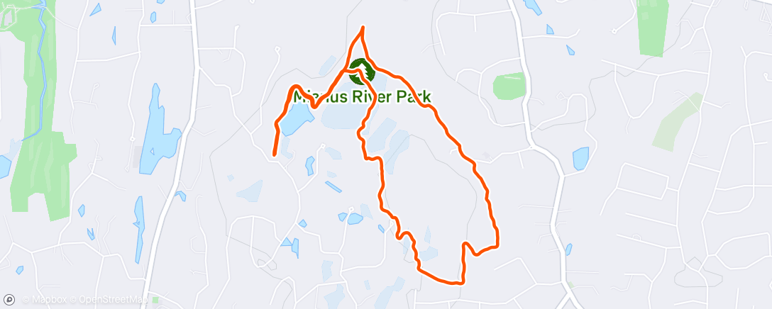 Map of the activity, Morning Trail Run