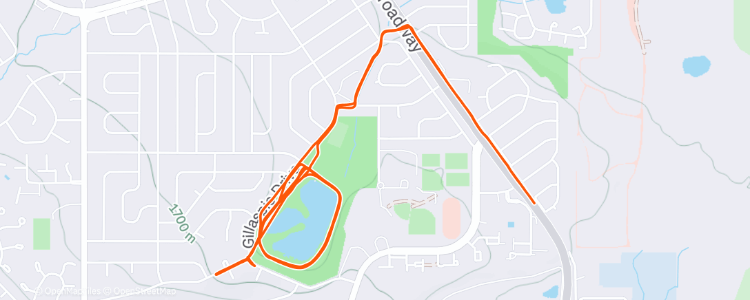 Karte der Aktivität „Morning Run”