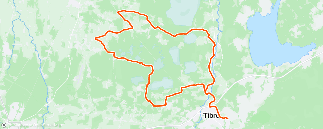 Map of the activity, Afternoon Mountain Bike Ride