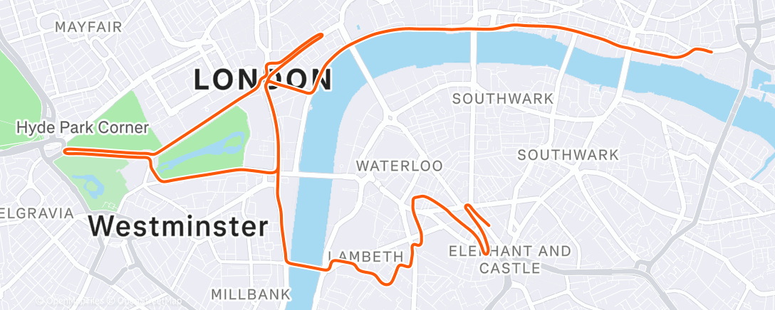 Map of the activity, Zwift - INEOS Grenadiers Virtual Training Camp | The Cafe Ride on London 8 in London