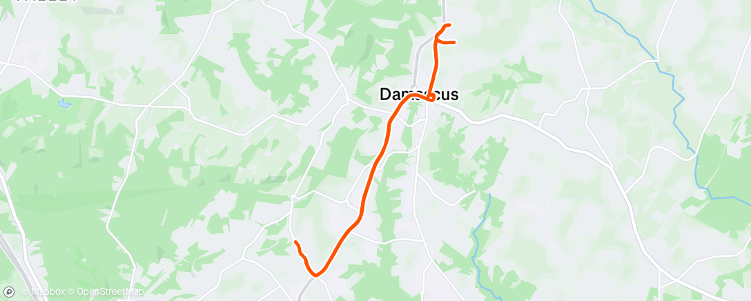 Map of the activity, Morning Run