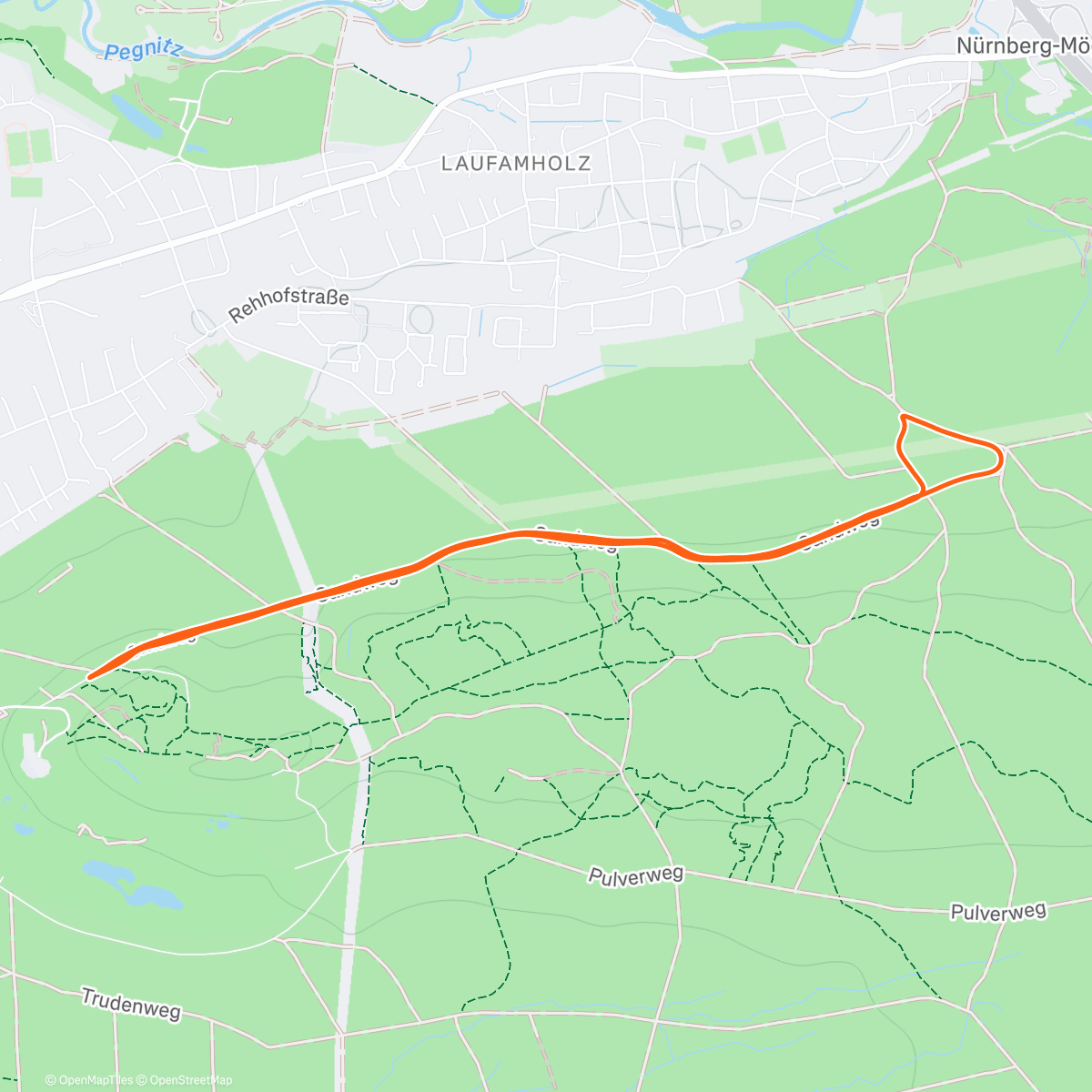 Карта физической активности (Lauf am Morgen)