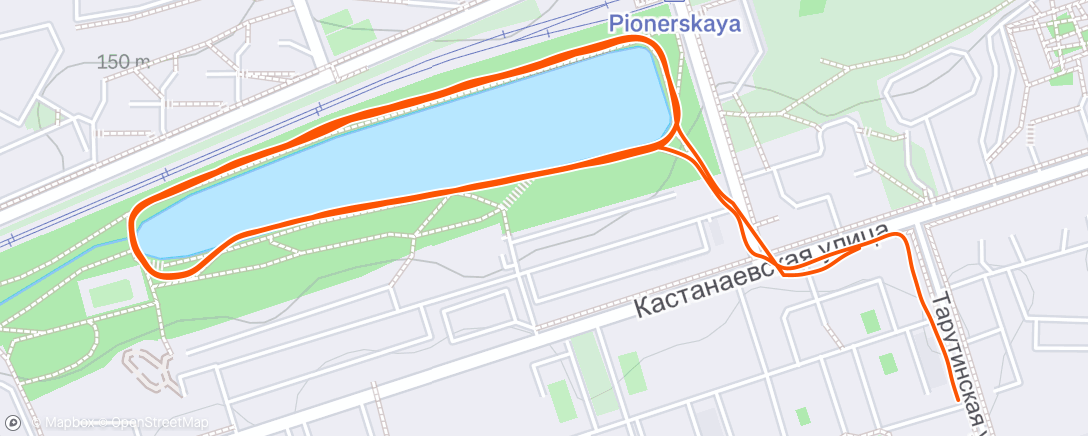 Map of the activity, Morning Run