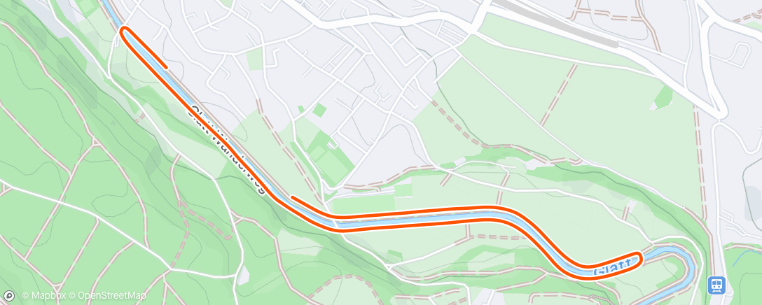 Map of the activity, Morning Run