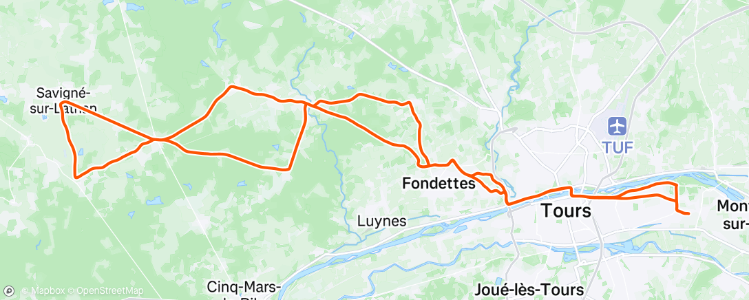 Map of the activity, Sortie vélo dans l'après-midi➡️S.S. Les Ponceaux_PW