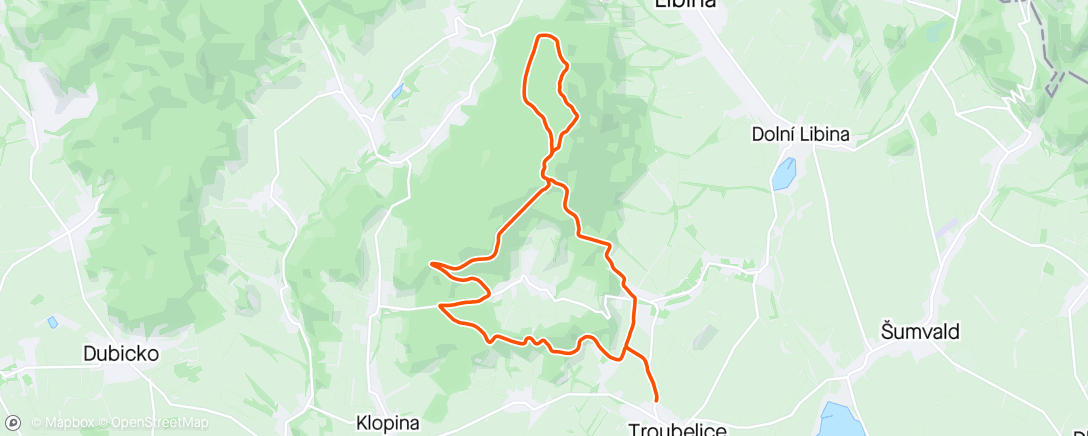 Map of the activity, Volné ⛰️