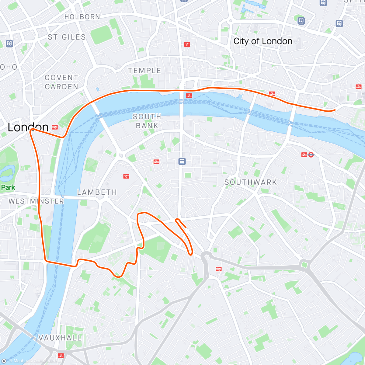 アクティビティ「Zwift - Classique in London」の地図