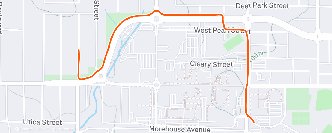 Map of the activity, Mercy Ride - 2/2