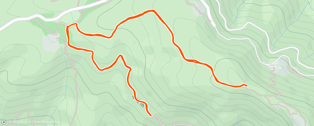 Mappa dell'attività Carrera de montaña por la tarde
