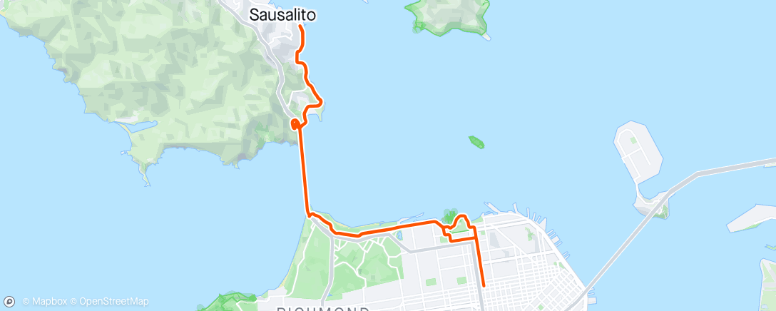 Mapa da atividade, Lunch Ride