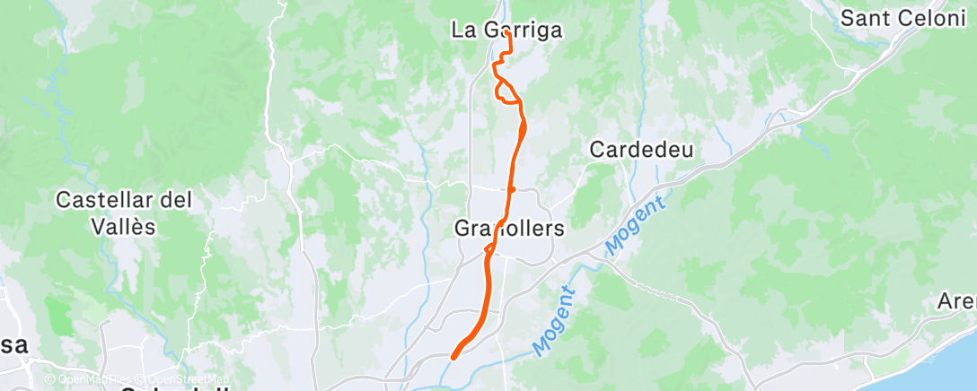 Map of the activity, Morning Gravel Ride