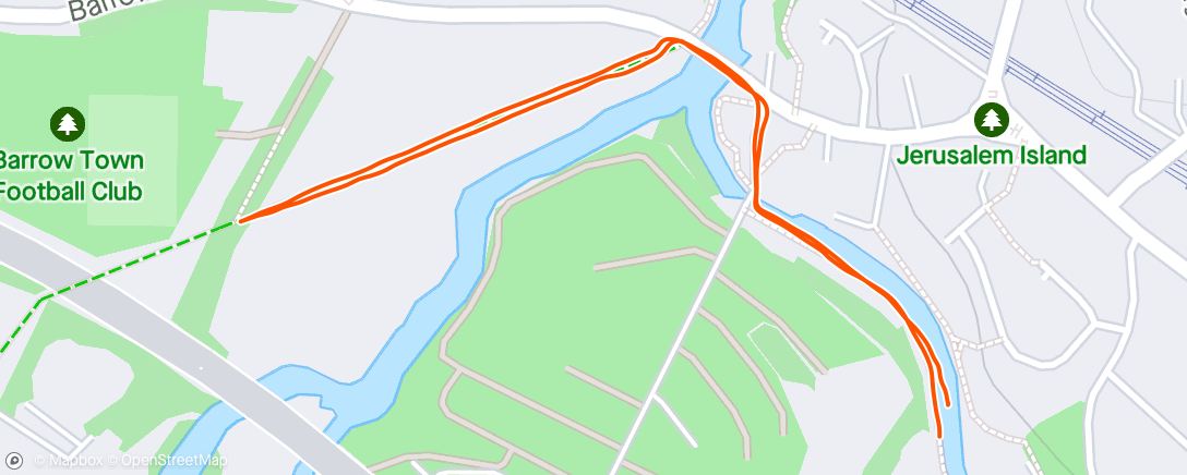 Map of the activity, Morning Walk / Jog
