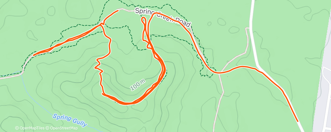 Map of the activity, Afternoon Ride