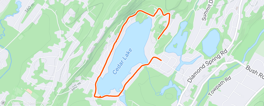 Map of the activity, Lil walk run at home!!