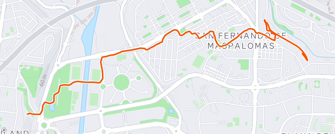 Map of the activity, Spaziergang am Nachmittag