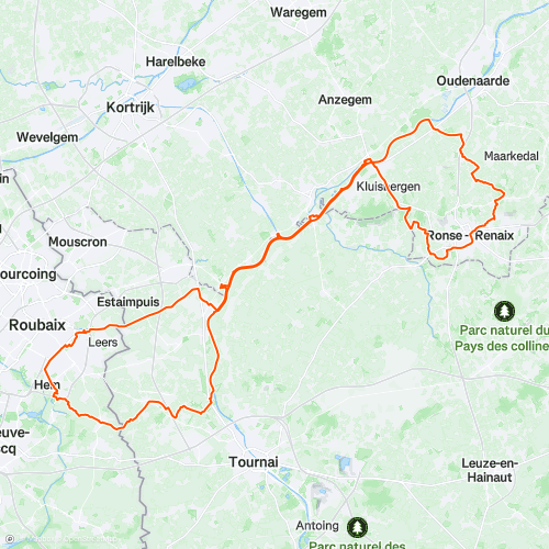 Ronse-Roubaix-Ronse | 110.6 km Road Cycling Route on Strava