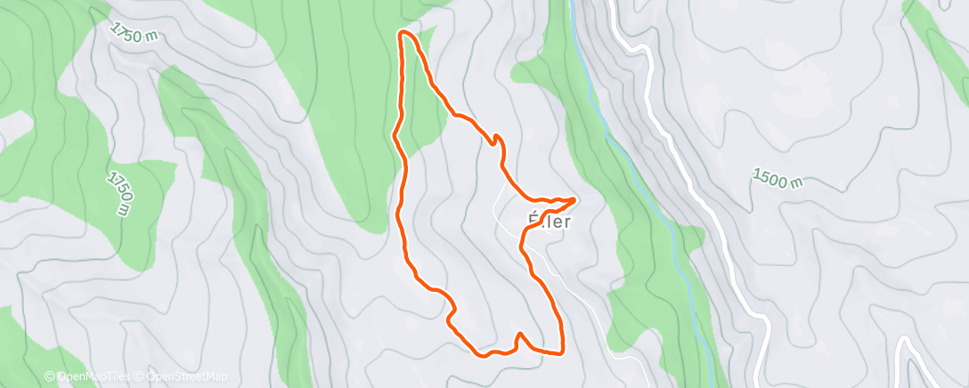 Карта физической активности (Senderismo a la hora del almuerzo)