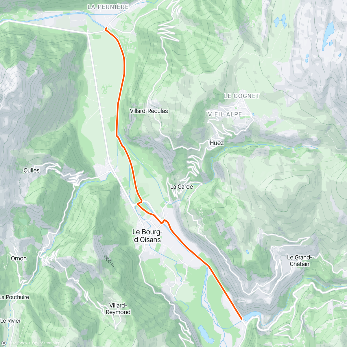 Map of the activity, Kinomap - 😍 Along the river La Romanche (🇫🇷)