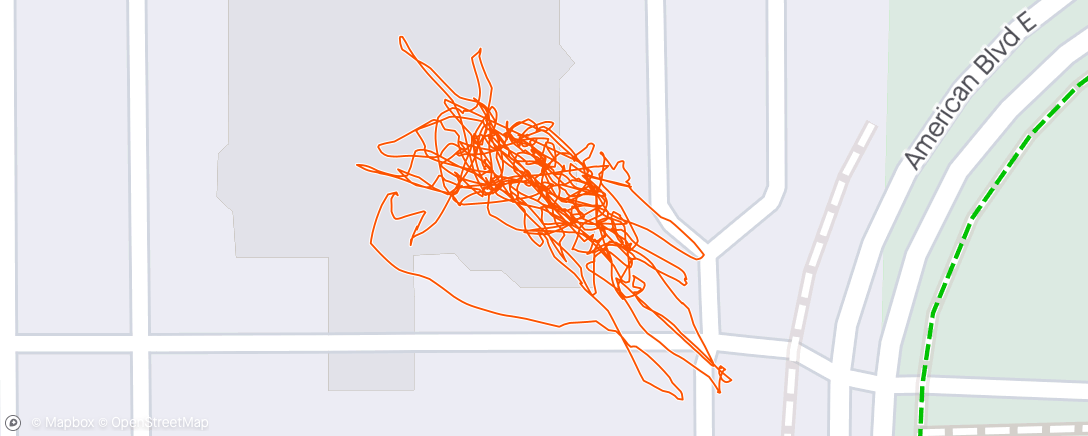 Map of the activity, My first peloton
