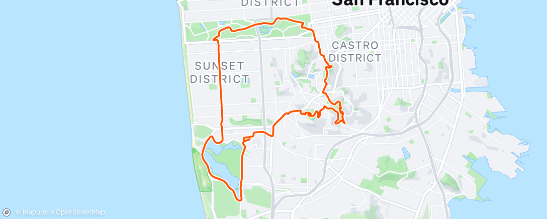 Map of the activity, felt easy, kept goin