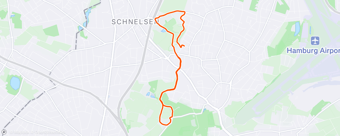 Map of the activity, Lunch Run