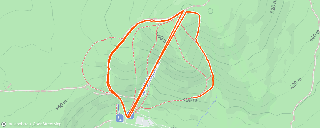 Карта физической активности (Катание на сноуборде (после обеда))