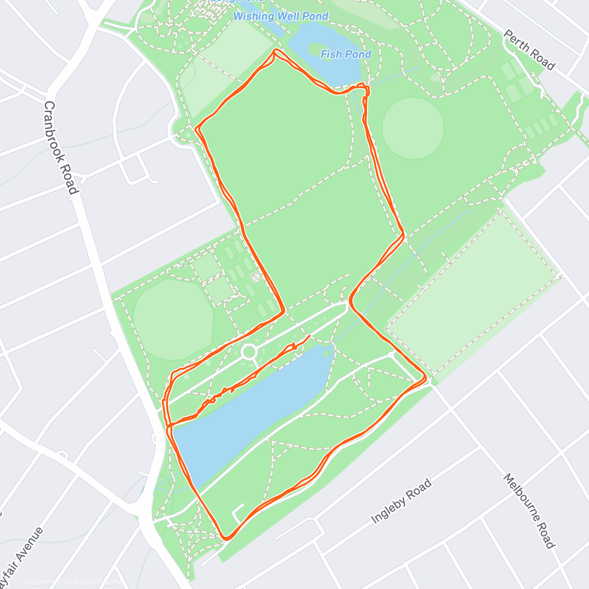 Map of the activity, Valentines parkrun. Totally bonkers and a unique experience. 34 minutes in queue to cross finish line!☀️