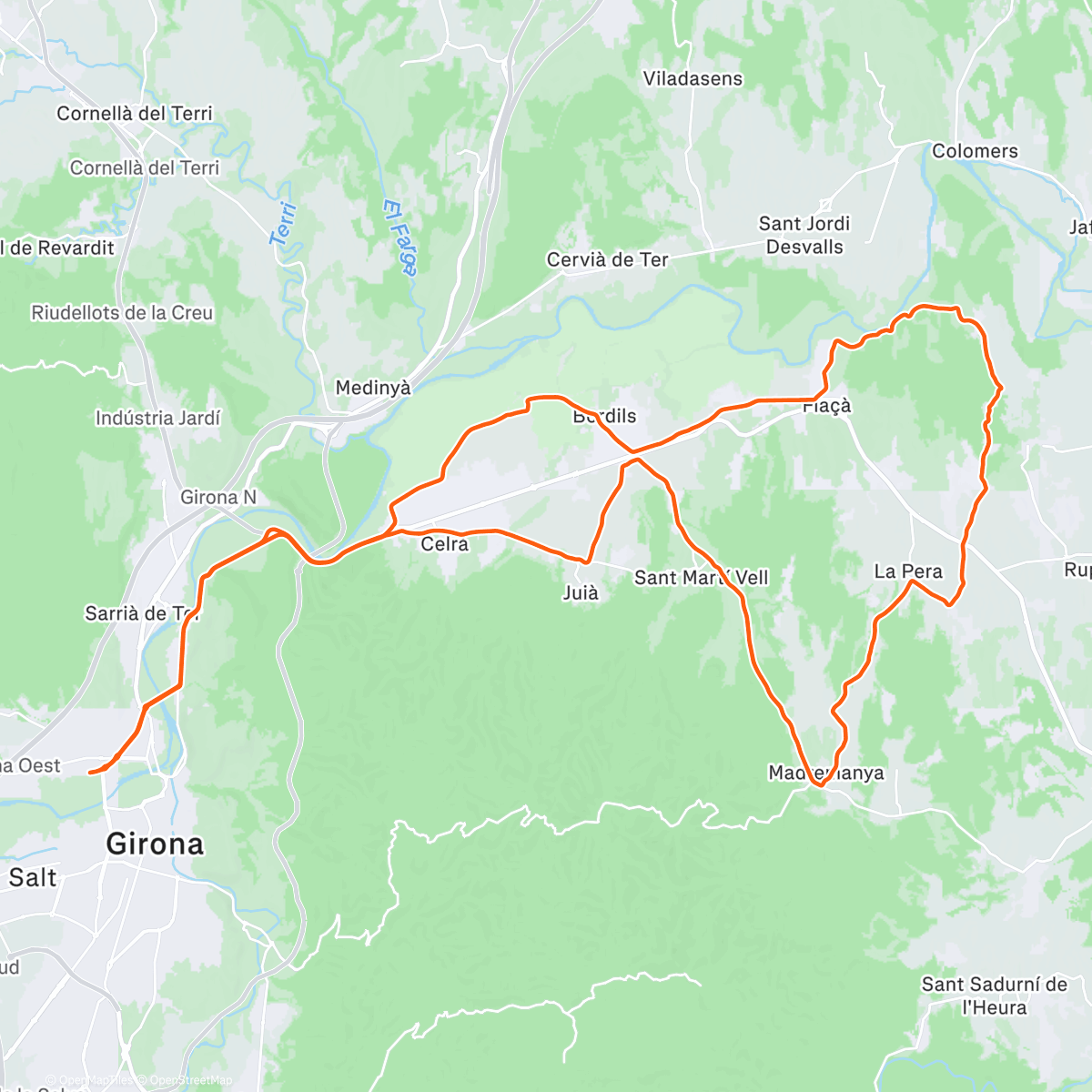 Карта физической активности (Peddelen in de zon ☀️)