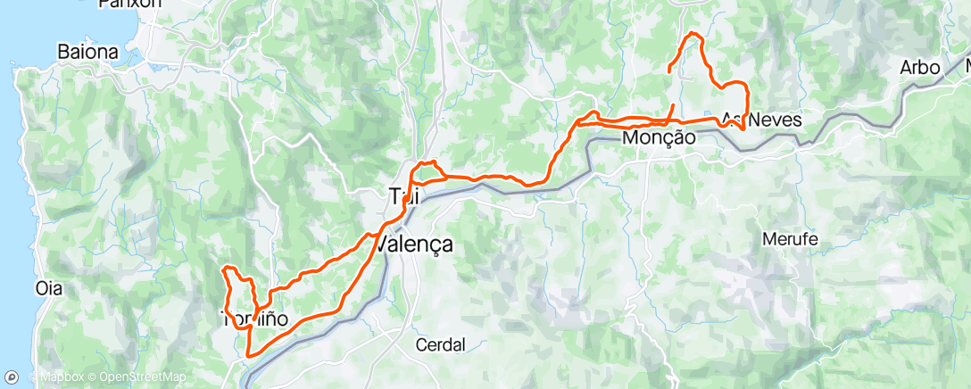 Map of the activity, Día ventoso co Raión