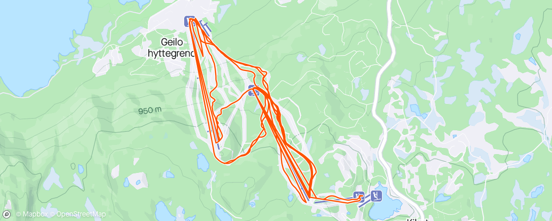 Map of the activity, Lunch Alpine Ski
