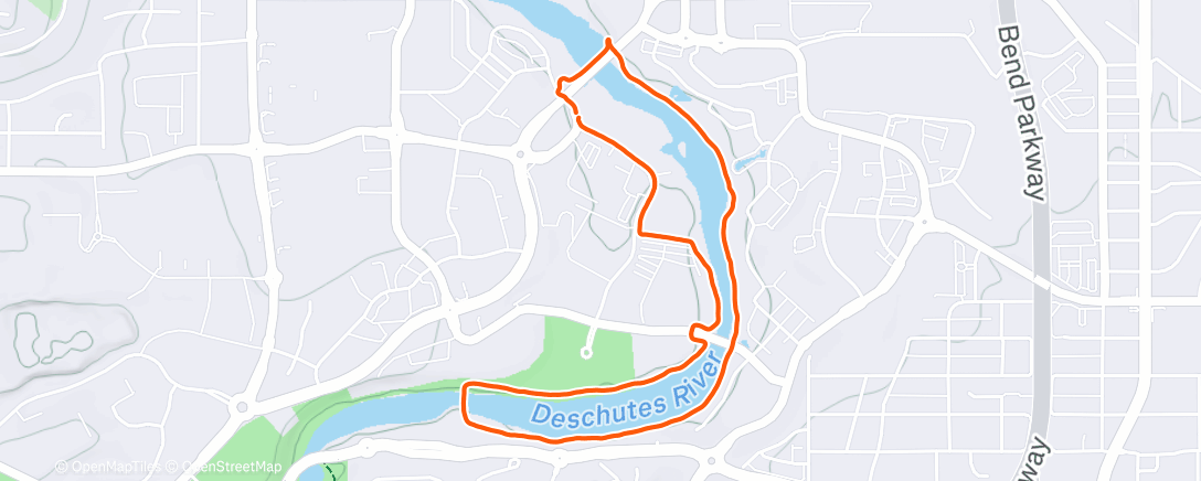 Map of the activity, Afternoon Walk