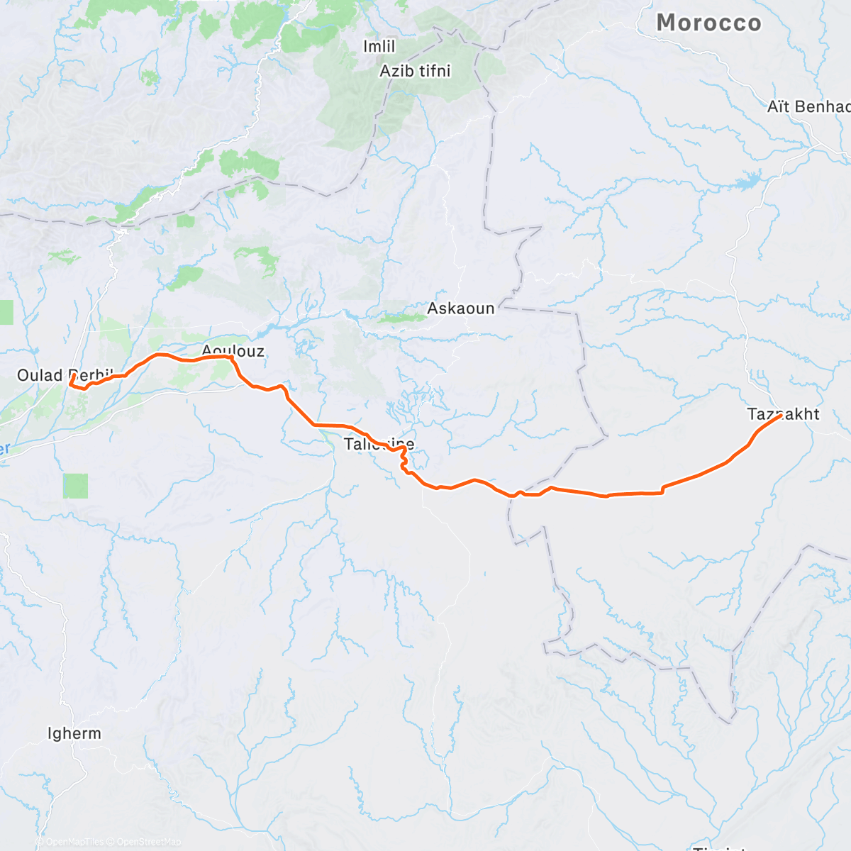 Mapa de la actividad, The most interesting, boring road I have ever ridden