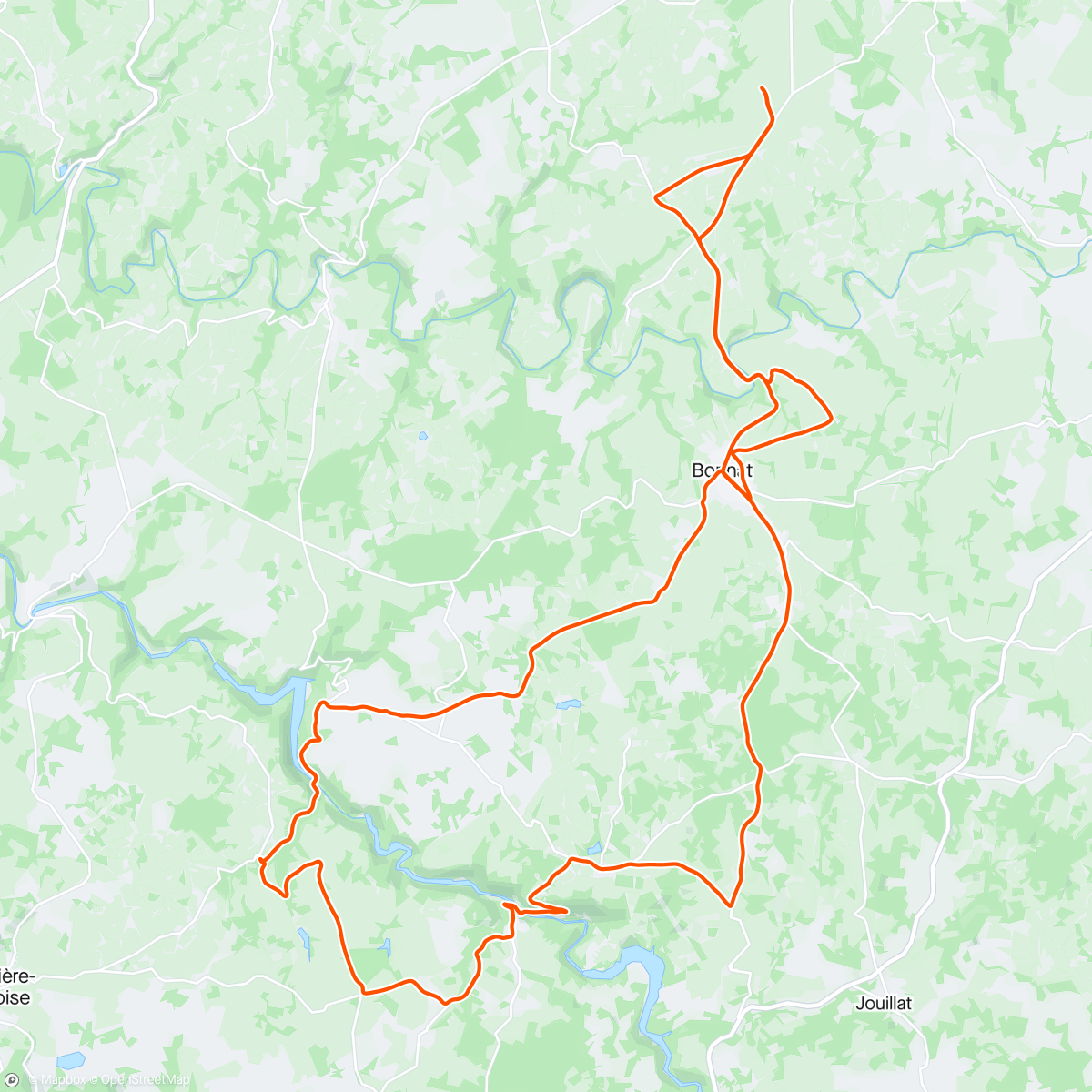 Map of the activity, Le Rocher de Jupille