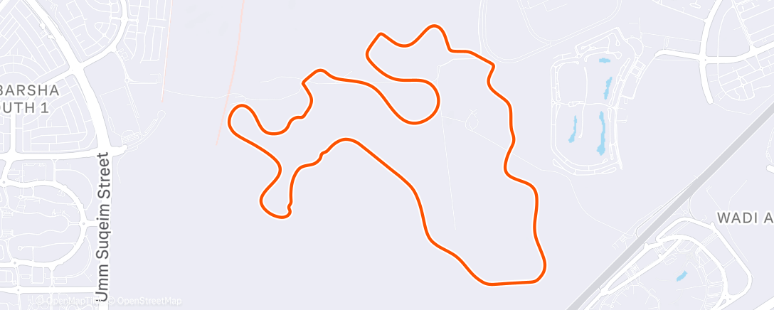 Map of the activity, MyWhoosh - King's Way