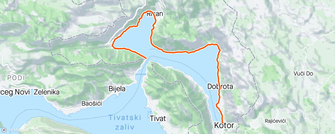 Карта физической активности (Oceanlava ME Bike Course)