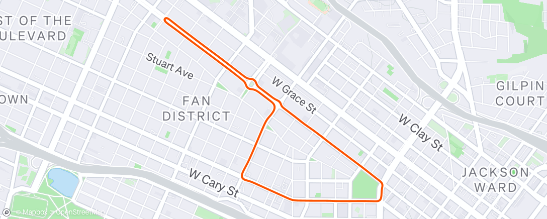 Map of the activity, Zwift - The Fan Flats in Richmond