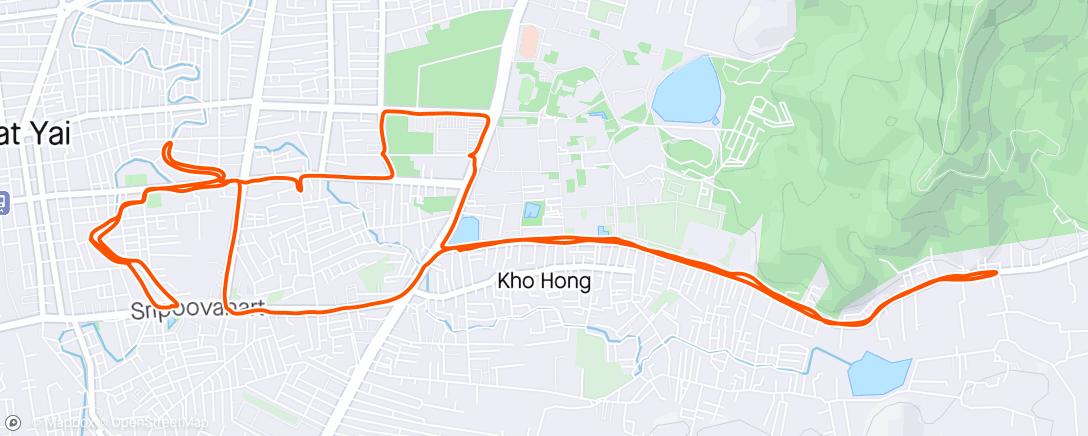 Map of the activity, City Run
