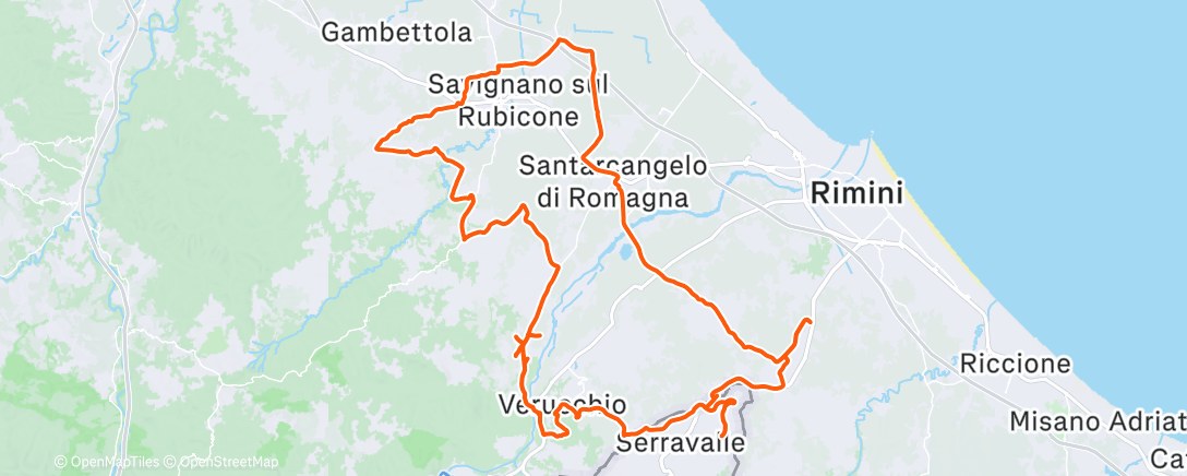 Map of the activity, Cercasi strade in pianura senza traffico o semafori 😅